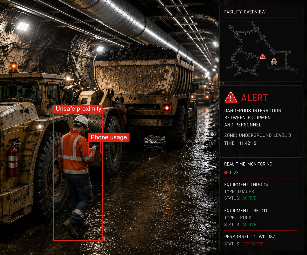 Confined space monitoring example